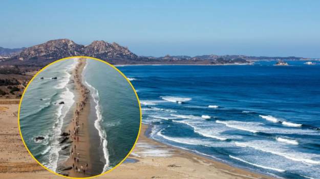 Morze nagle się rozstępuje i odsłania ukrytą..